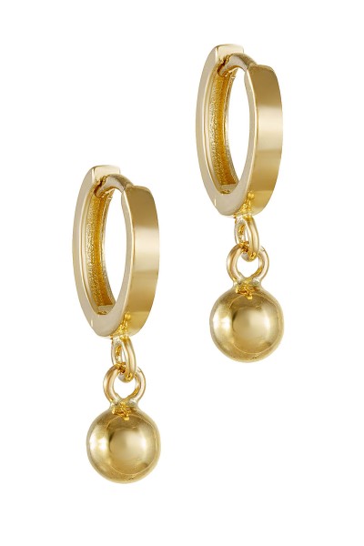 Σκουλαρίκι Χρυσό 14Κ Κρίκος Beads 5976