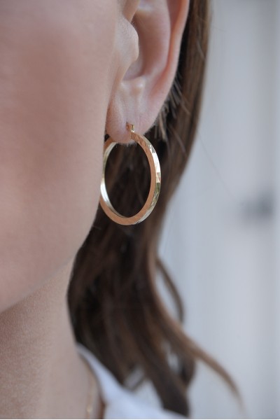 Σκουλαρίκι Χρυσό 14Κ Dolce Vita Κρίκος 3cm