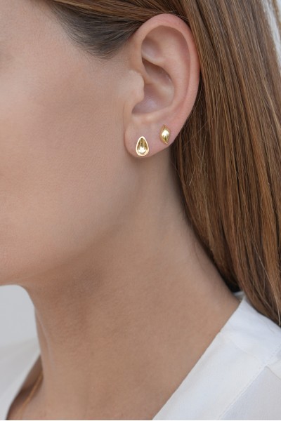 Σκουλαρίκι Χρυσό 14Κ Shiny Drop