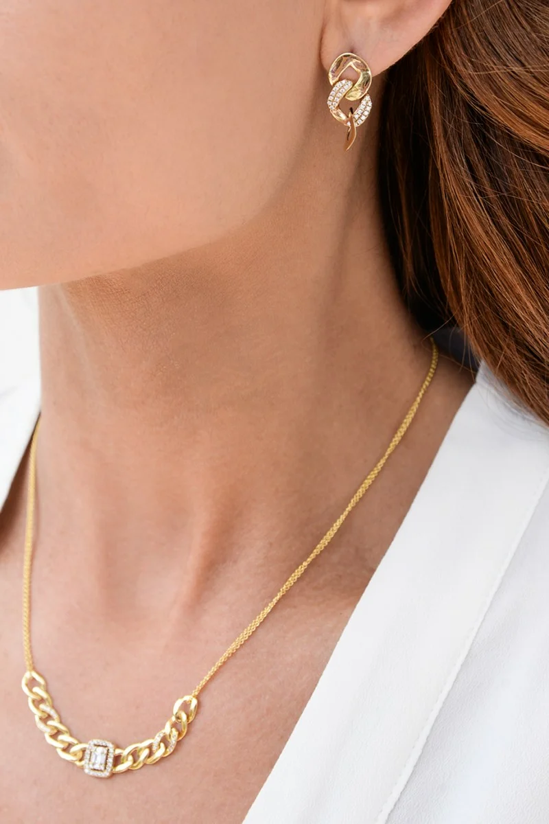 Σκουλαρίκι Χρυσό 14Κ Blogger Style 5664