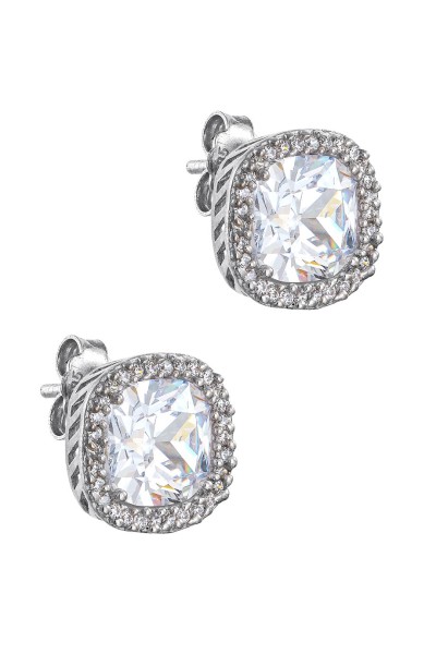 Σκουλαρίκι Λευκόχρυσο 14Κ Lady White