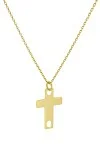 Κολιέ Χρυσό 14Κ Simplicity Cross