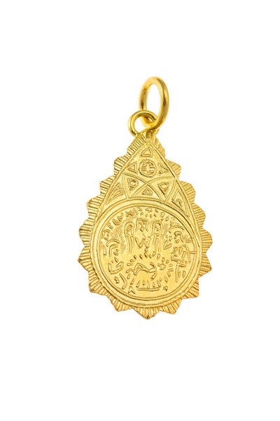 Φυλαχτό Κωνσταντινάτο Χρυσό 14Κ Σταγόνα