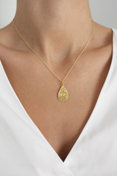 Φυλαχτό Κωνσταντινάτο Χρυσό 14Κ Σταγόνα