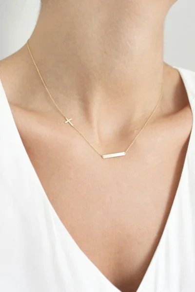 Κολιέ Χρυσό 14Κ Shiny Line