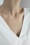 Κολιέ Χρυσό 14Κ Flower Pearls