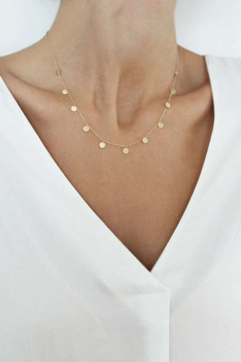 Κολιέ Χρυσό 14Κ SeeK for Gold Shiny Dots 4361