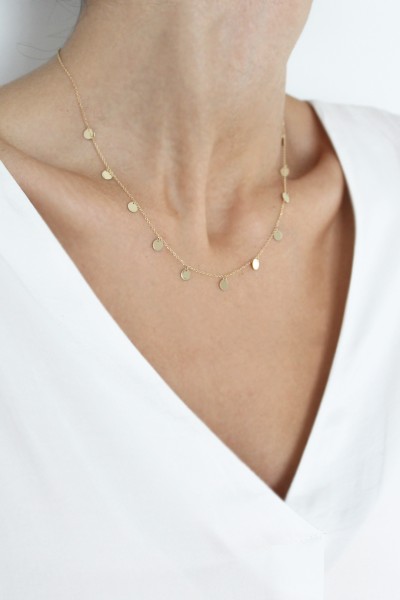 Κολιέ Χρυσό 14Κ SeeK for Gold Shiny Dots 4361