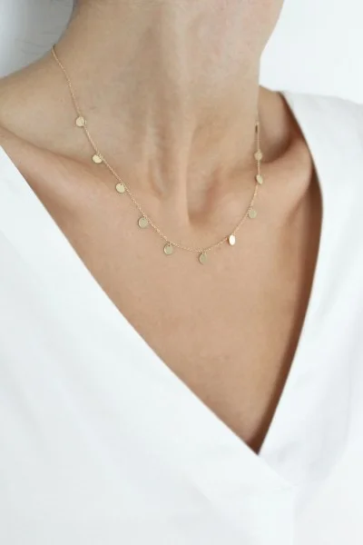 Κολιέ Χρυσό 14Κ SeeK for Gold Shiny Dots 4361