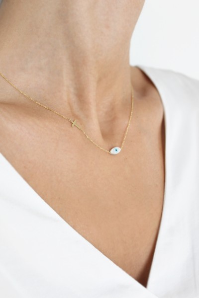 Κολιέ Χρυσό 14Κ SeeK for Gold Chic Eye