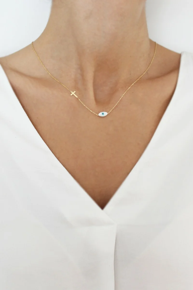 Κολιέ Χρυσό 14Κ SeeK for Gold Chic Eye