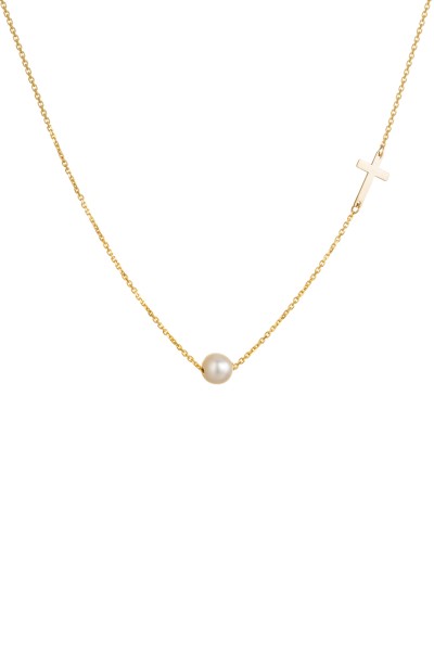 Κολιέ Χρυσό 14Κ SeeK for Gold Lady Pearl