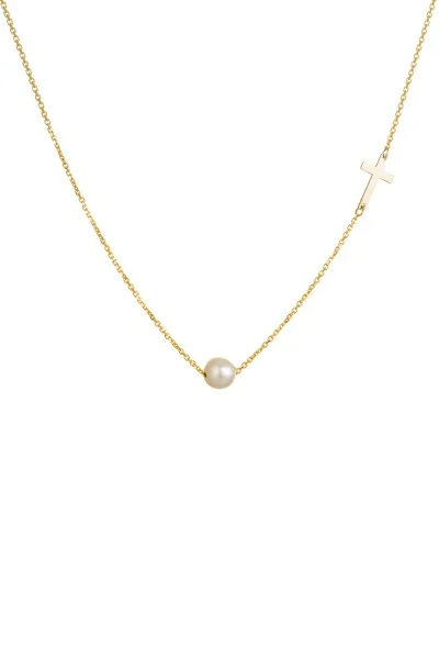 Κολιέ Χρυσό 14Κ SeeK for Gold Lady Pearl