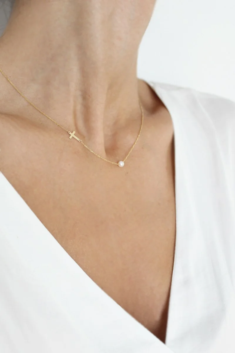 Κολιέ Χρυσό 14Κ SeeK for Gold Lady Pearl