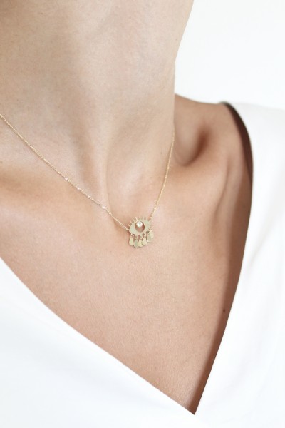 Κολιέ Χρυσό 14Κ SeeK for Gold Eye Drops