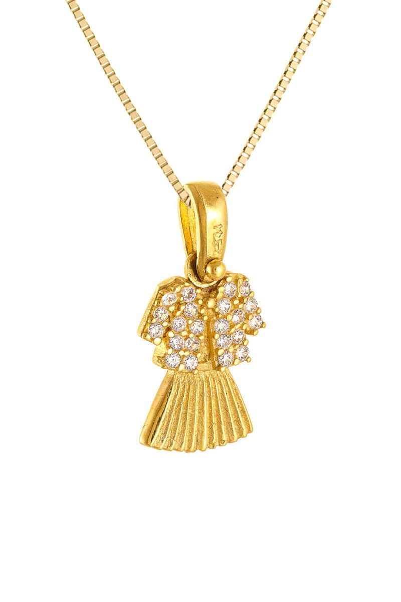 Κρεμαστό Χρυσό 14Κ Little Gold Dress