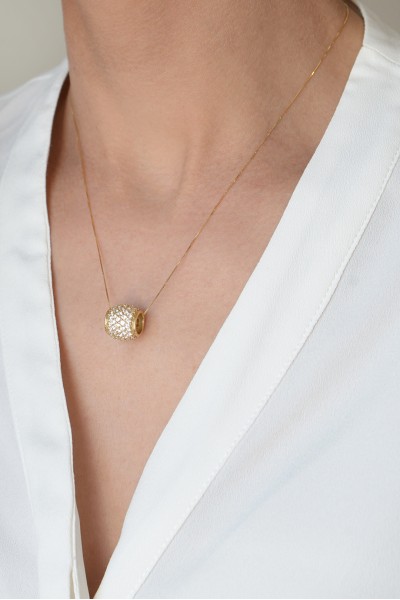 Κρεμαστό Χρυσό 14Κ Μπάλα Elite