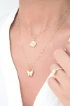 Κρεμαστό Χρυσό 14Κ Bubbles Butterfly