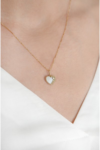 Κρεμαστό Χρυσό 14Κ Bubbles Heart