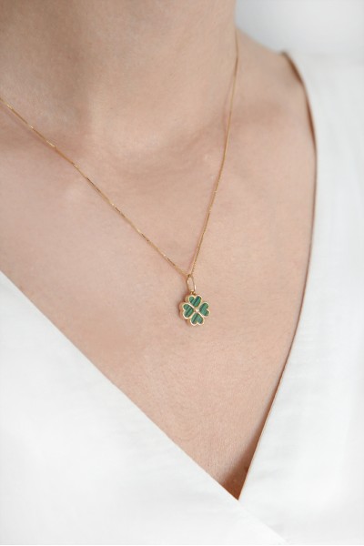 Κρεμαστό Χρυσό 14Κ Lucky Τριφύλλι