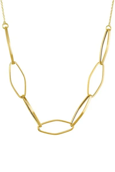 Κολιέ Χρυσό 14Κ Κρίκοι Blogger Style 5660