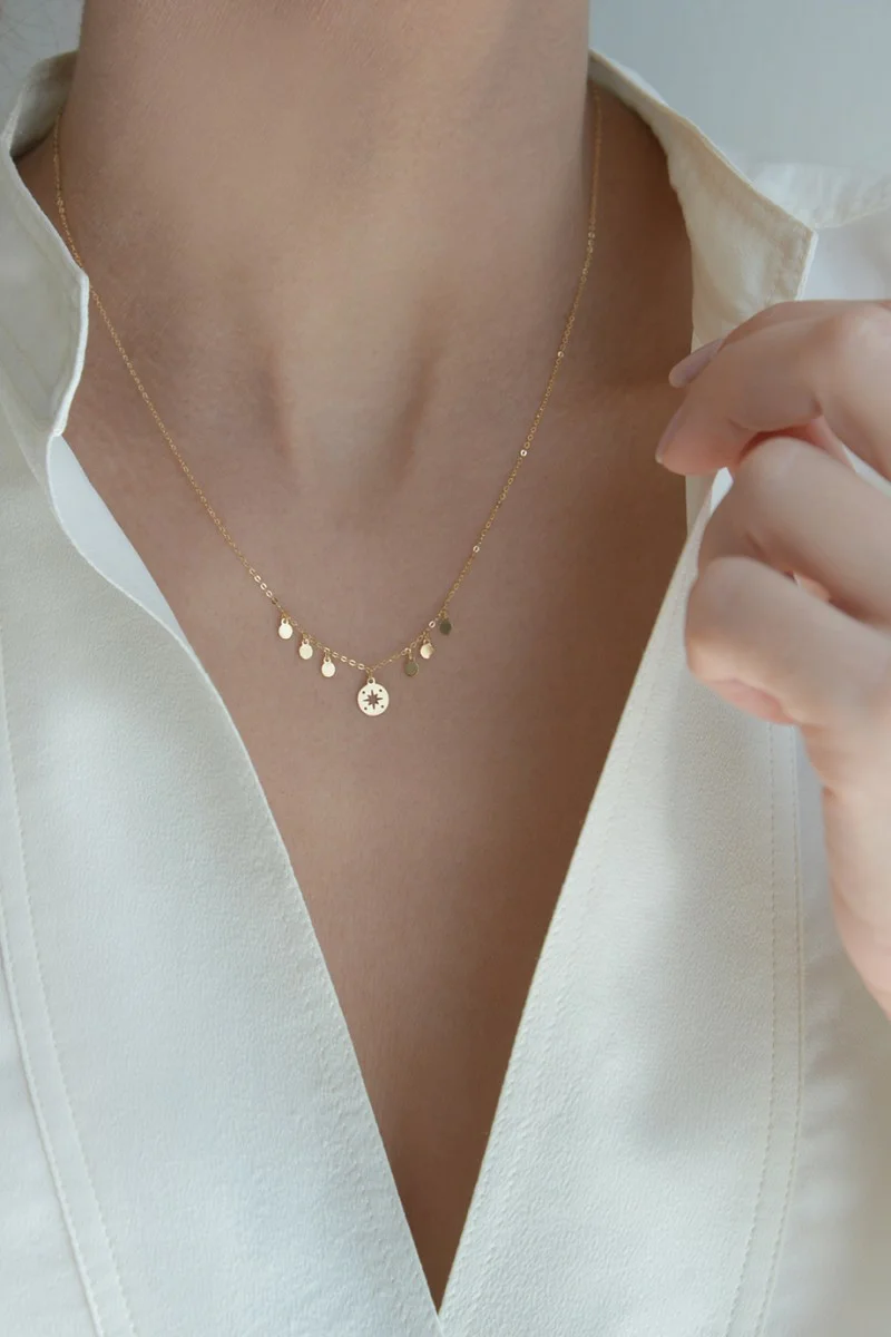 Κολιέ Χρυσό 14Κ SeeK for Gold Star Blings