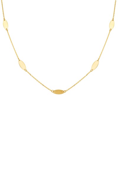 Κολιέ Χρυσό 14Κ SeeK for Gold Shiny Ovals