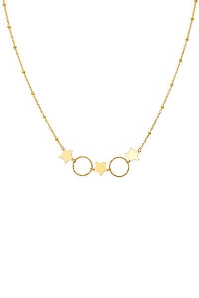 Κολιέ Χρυσό 14Κ SeeK for Gold Star Mix