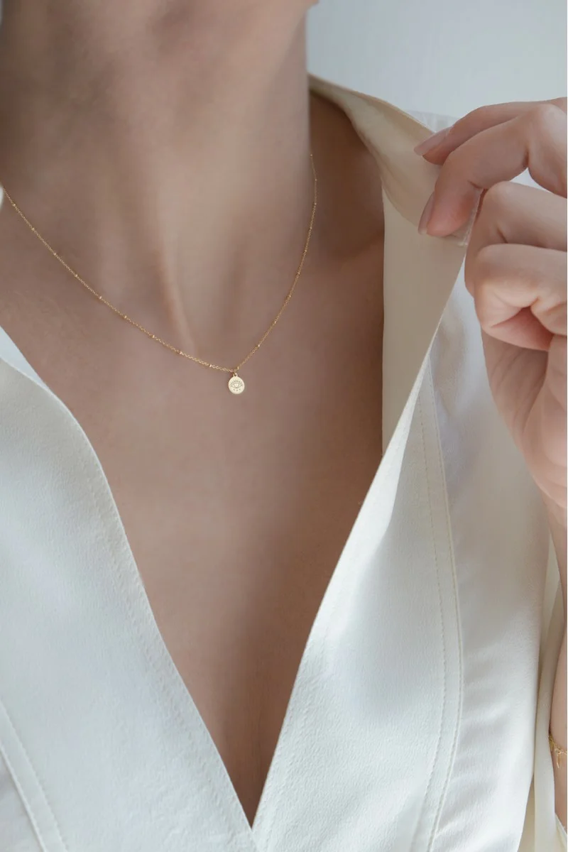 Κολιέ Χρυσό 14Κ SeeK for Gold Chic Boho Eye