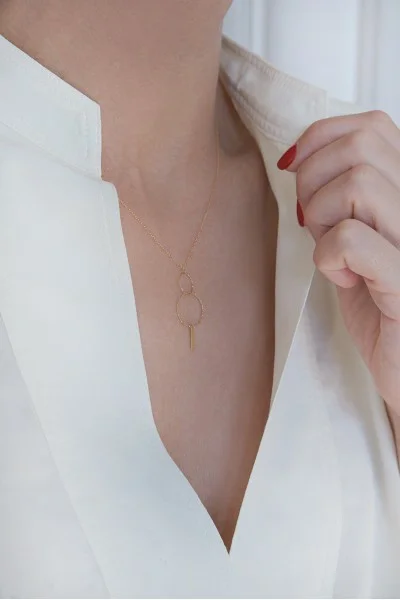 Κολιέ Χρυσό 14Κ SeeK for Gold Circle Line