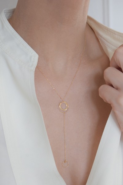 Κολιέ Χρυσό 14Κ SeeK for Gold Circle V