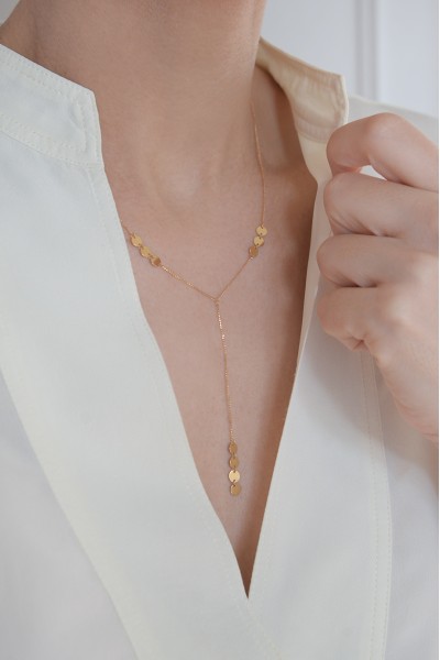 Κολιέ Χρυσό 14Κ SeeK for Gold Retro Circles