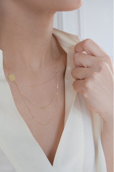 Κολιέ Χρυσό 14Κ SeeK for Gold Shiny You Waterfull