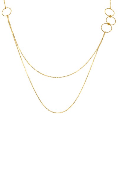 Κολιέ Χρυσό 14Κ SeeK for Gold Circle Fall