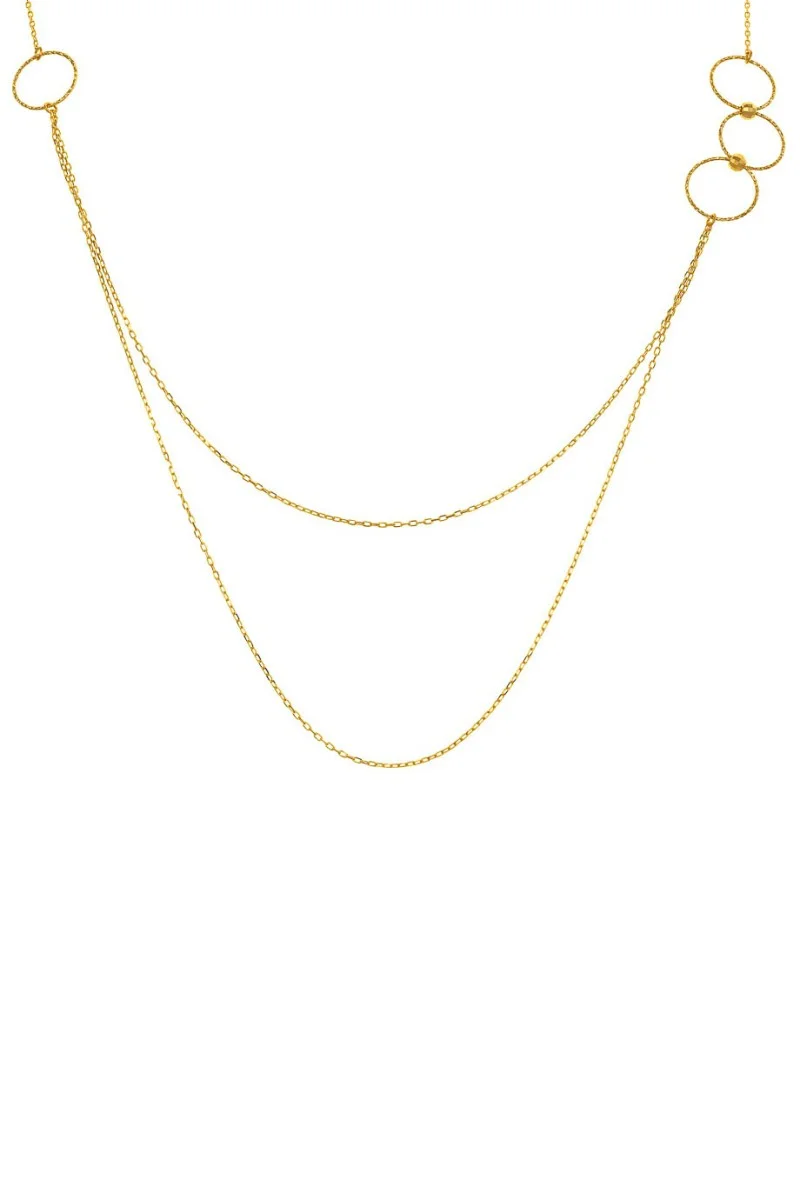 Κολιέ Χρυσό 14Κ SeeK for Gold Circle Fall