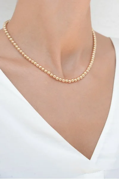 Κολιέ Χρυσό 14Κ Bead It Shine Elite 5896