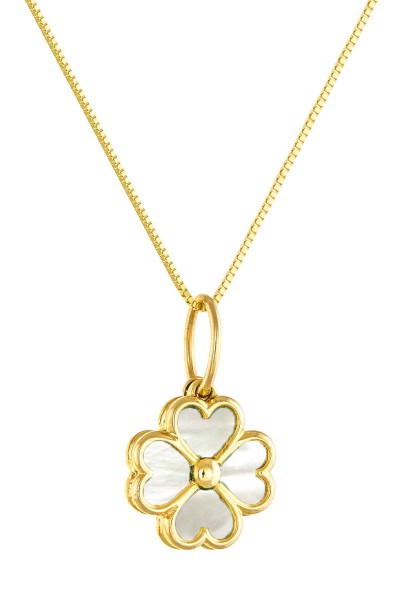 Κρεμαστό Χρυσό 14Κ Lucky Τριφύλλι