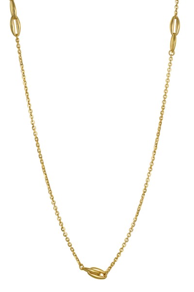 Κολιέ Χρυσό 14Κ Fashion Oval Long