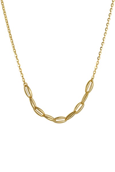 Κολιέ Χρυσό 14Κ Fashion Oval