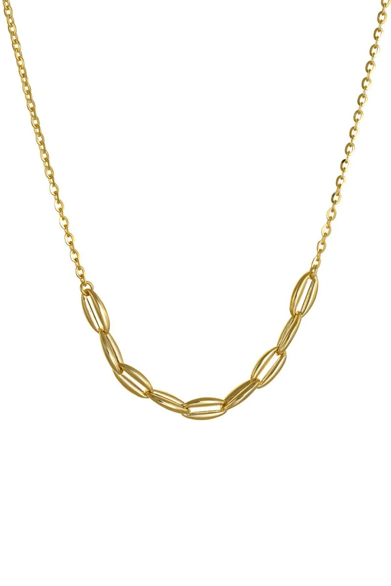Κολιέ Χρυσό 14Κ Fashion Oval