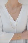 Κολιέ Χρυσό 14Κ Fashion Oval