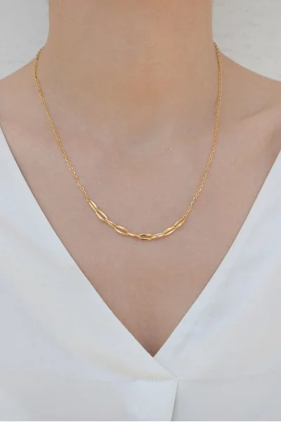 Κολιέ Χρυσό 14Κ Fashion Oval
