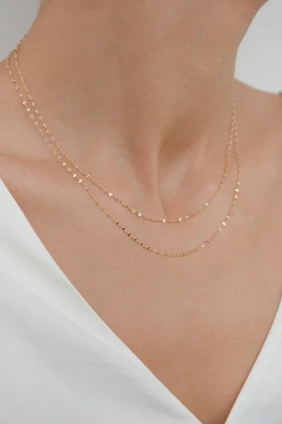 Κολιέ Χρυσό 14Κ SeeK for Gold Shiny Trouble Small 50cm