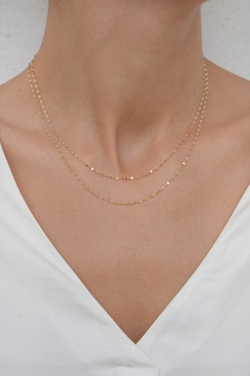 Κολιέ Χρυσό 14Κ SeeK for Gold Shiny Trouble Small 45cm