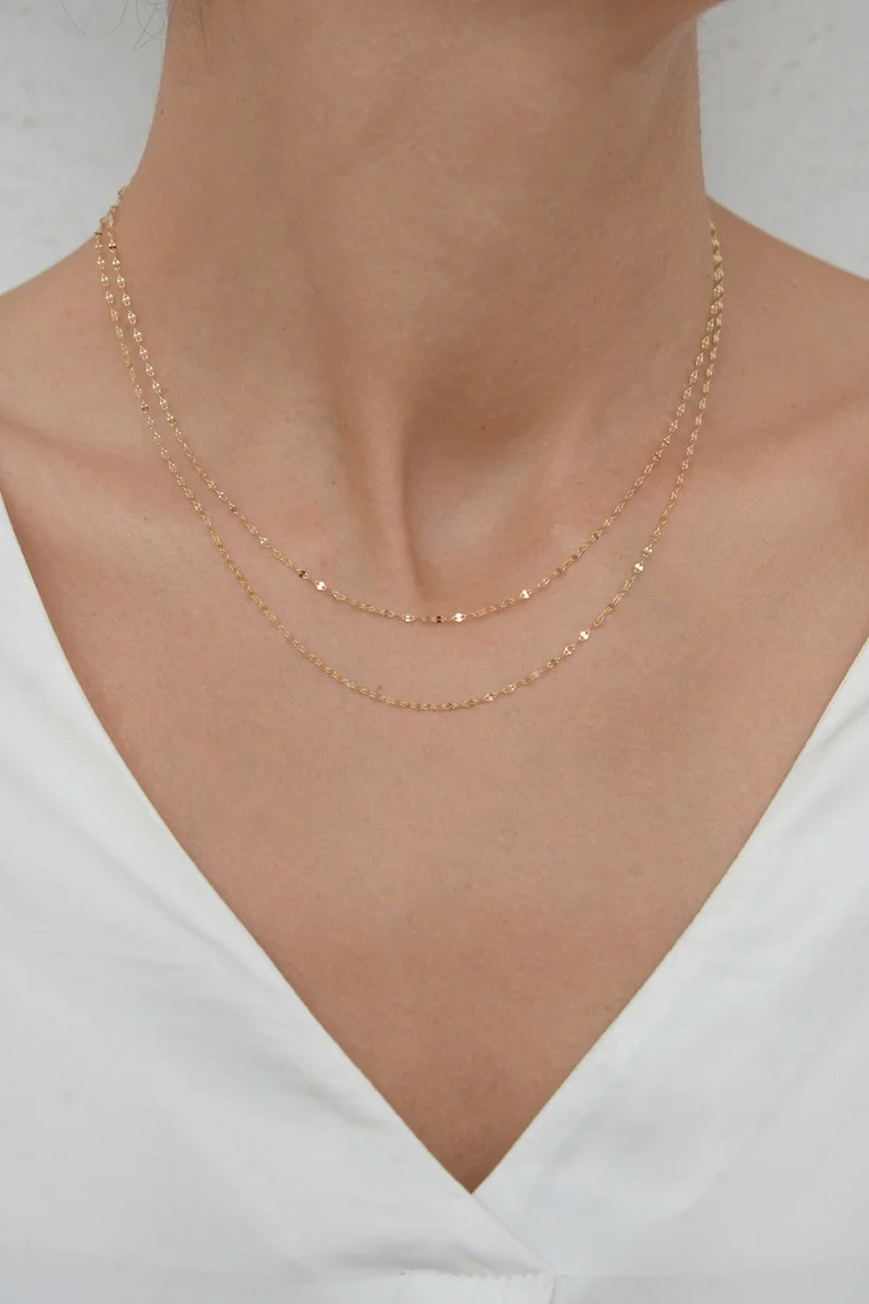 Κολιέ Χρυσό 14Κ SeeK for Gold Shiny Trouble Small 50cm