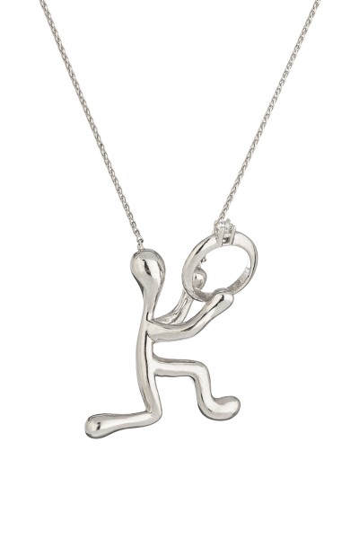 Κολιέ Λευκόχρυσο 14Κ Πρόταση Γάμου Brillant 0.01Ct