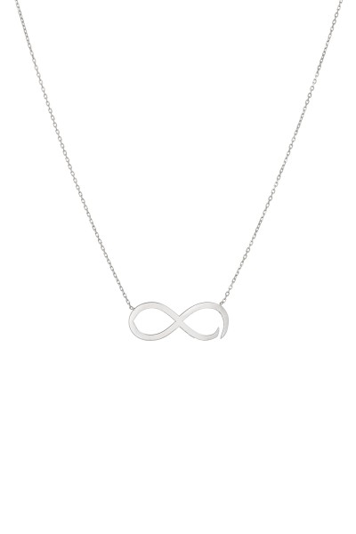 Κολιέ Λευκόχρυσο 14Κ Infinity White