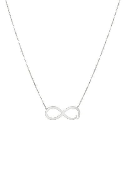 Κολιέ Λευκόχρυσο 14Κ Infinity White