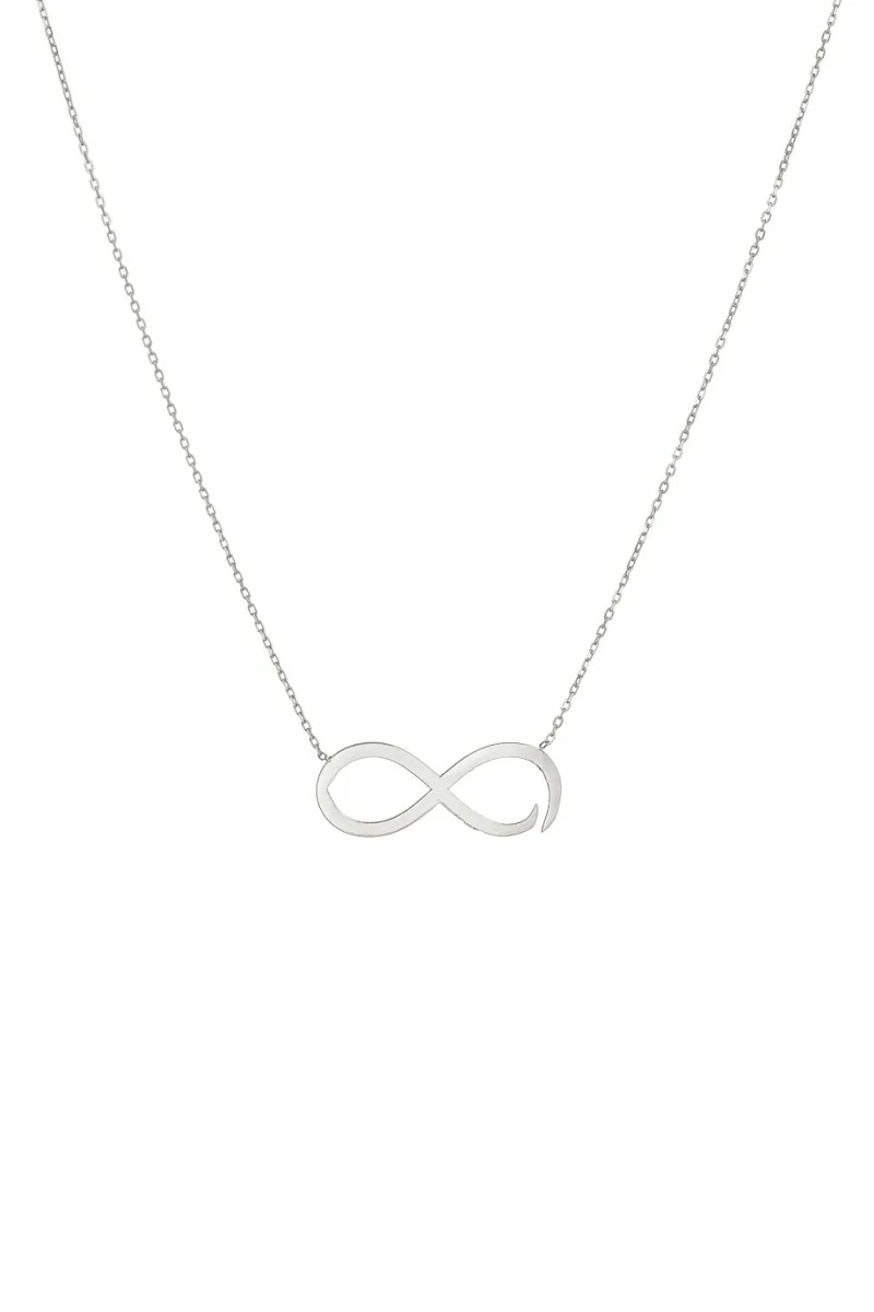 Κολιέ Λευκόχρυσο 14Κ Infinity White