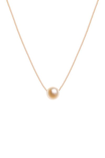 Κολιέ Ροζ Χρυσό 14Κ Μαργαριτάρι